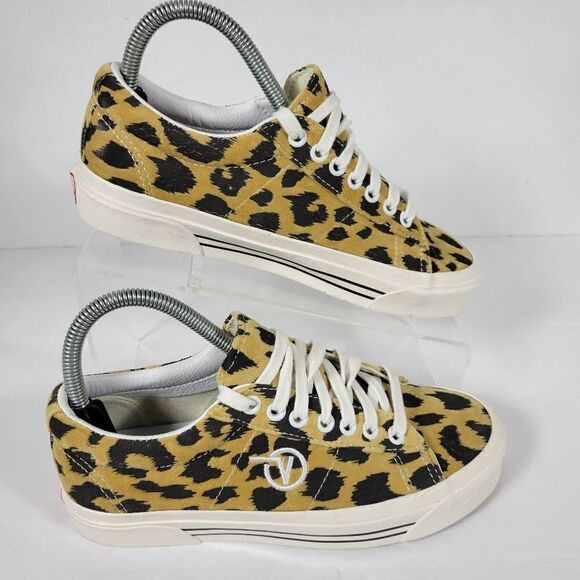 Vans Sid DX Anaheim Factory OG Leopard Low Top Athletic Sneakers Women Size 7 - Picture 5 of 9